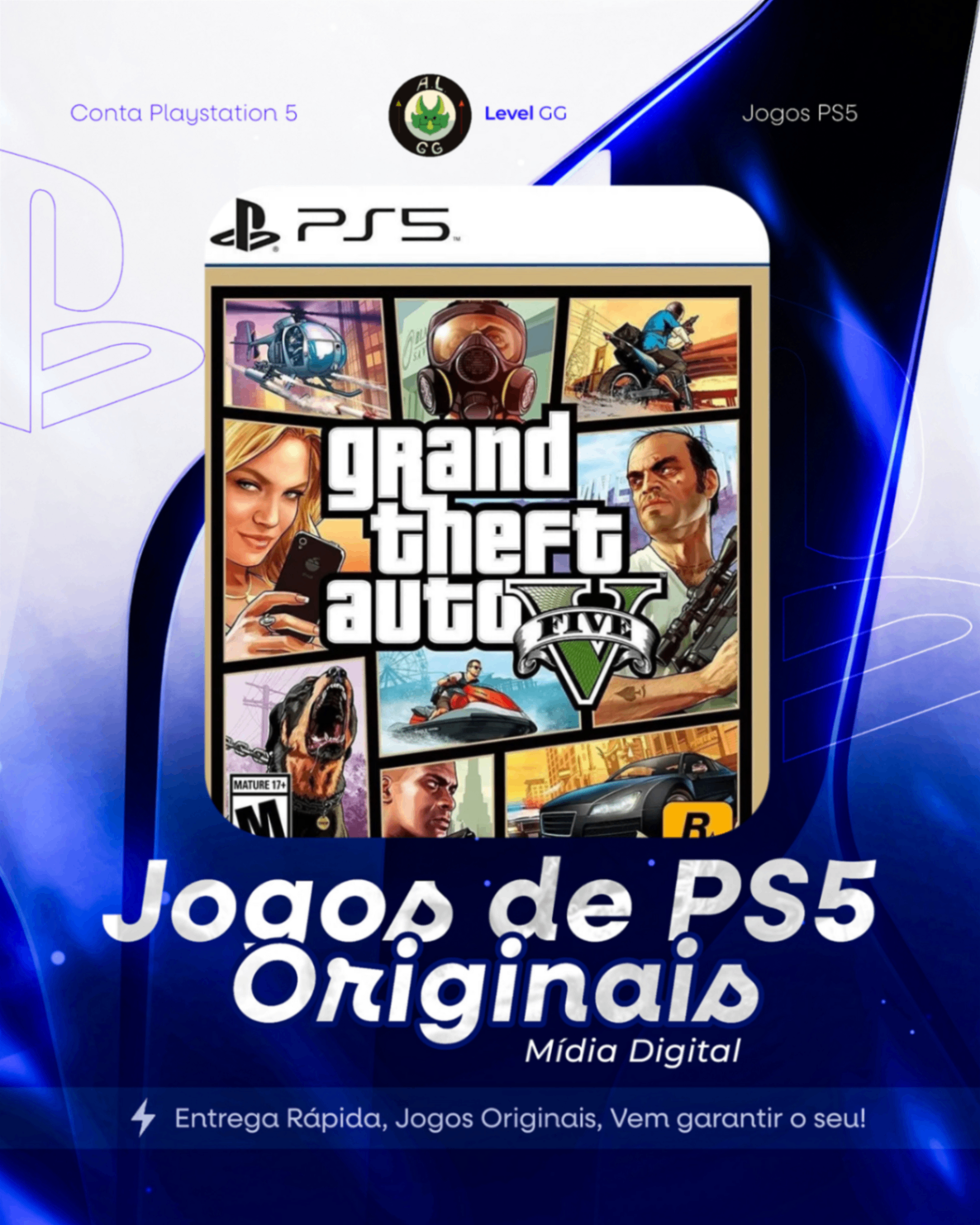 Grand Theft Auto V: Edição Premium - Ps5 Mídia Digital Primaria