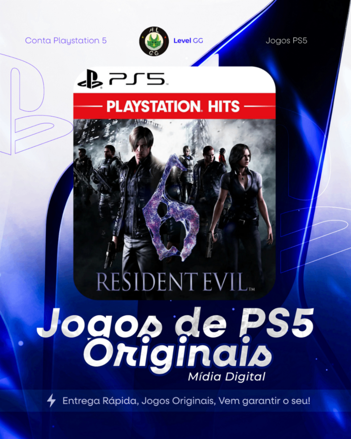 Resident Evil 6 - Ps5 Mídia Digital Primaria