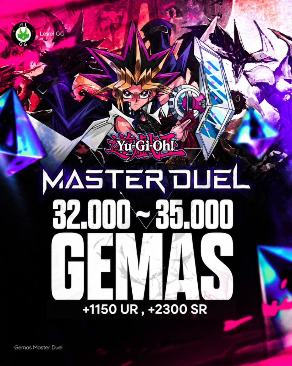 Conta Yu-Gi-Oh Master Duel - 32.000 ~ 35.000 Gemas + 1150 UR + 2300 SR