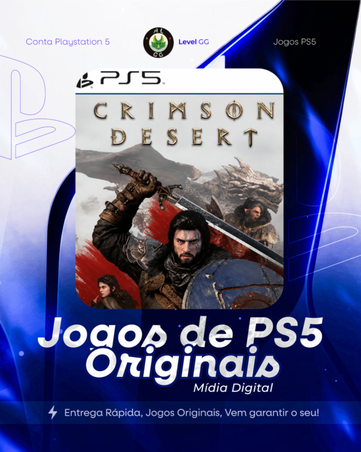 Crimson Desert - Ps5 Mídia digital Primária