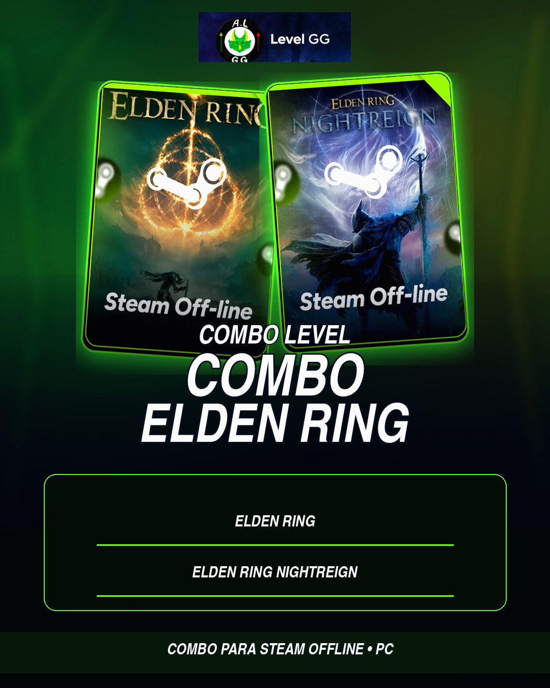 Elden Ring + Elden Ring Nightreign PC – Combo Steam Offline