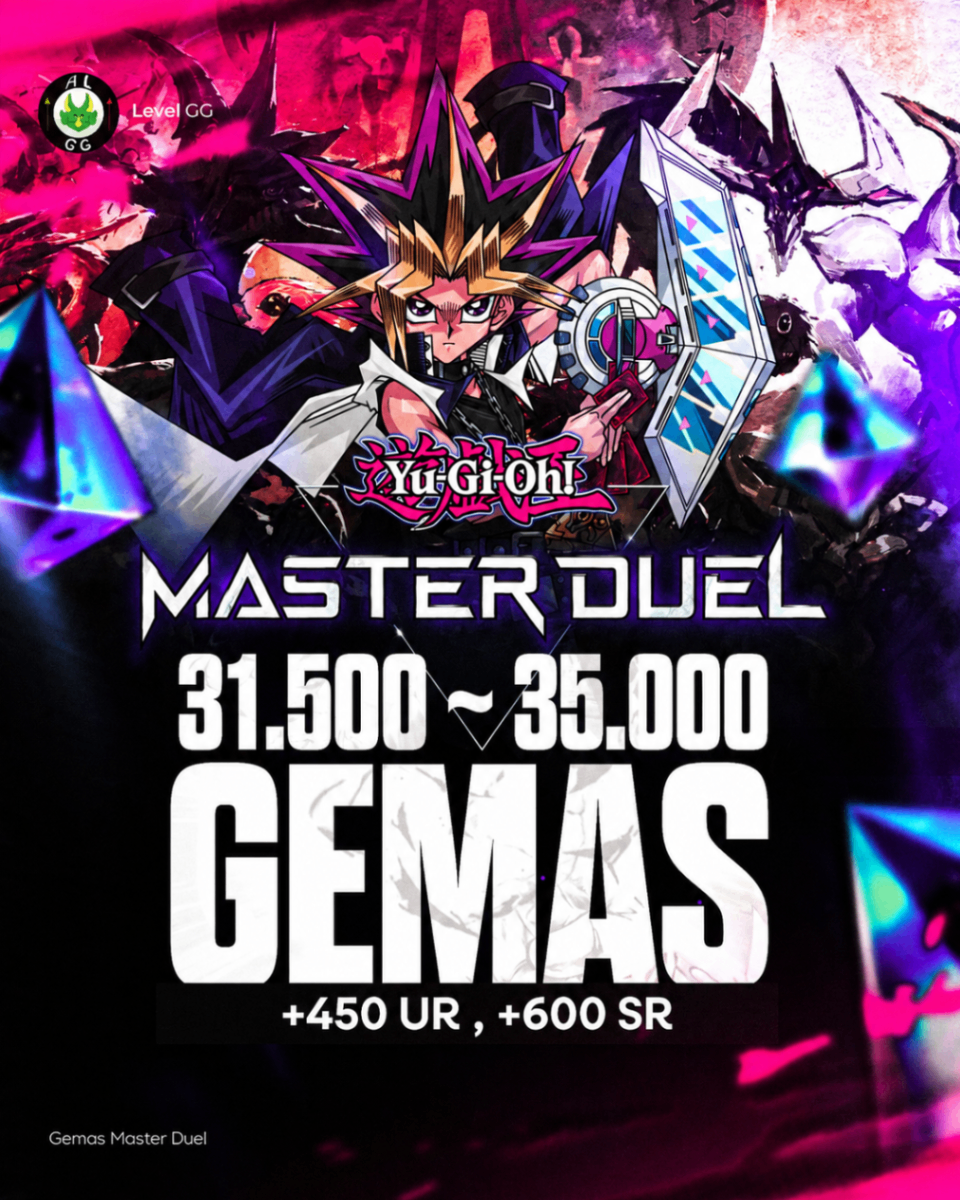 Conta Yu-Gi-Oh Master Duel - 31.500 ~ 35.000 Gemas + 450 UR + 600 SR