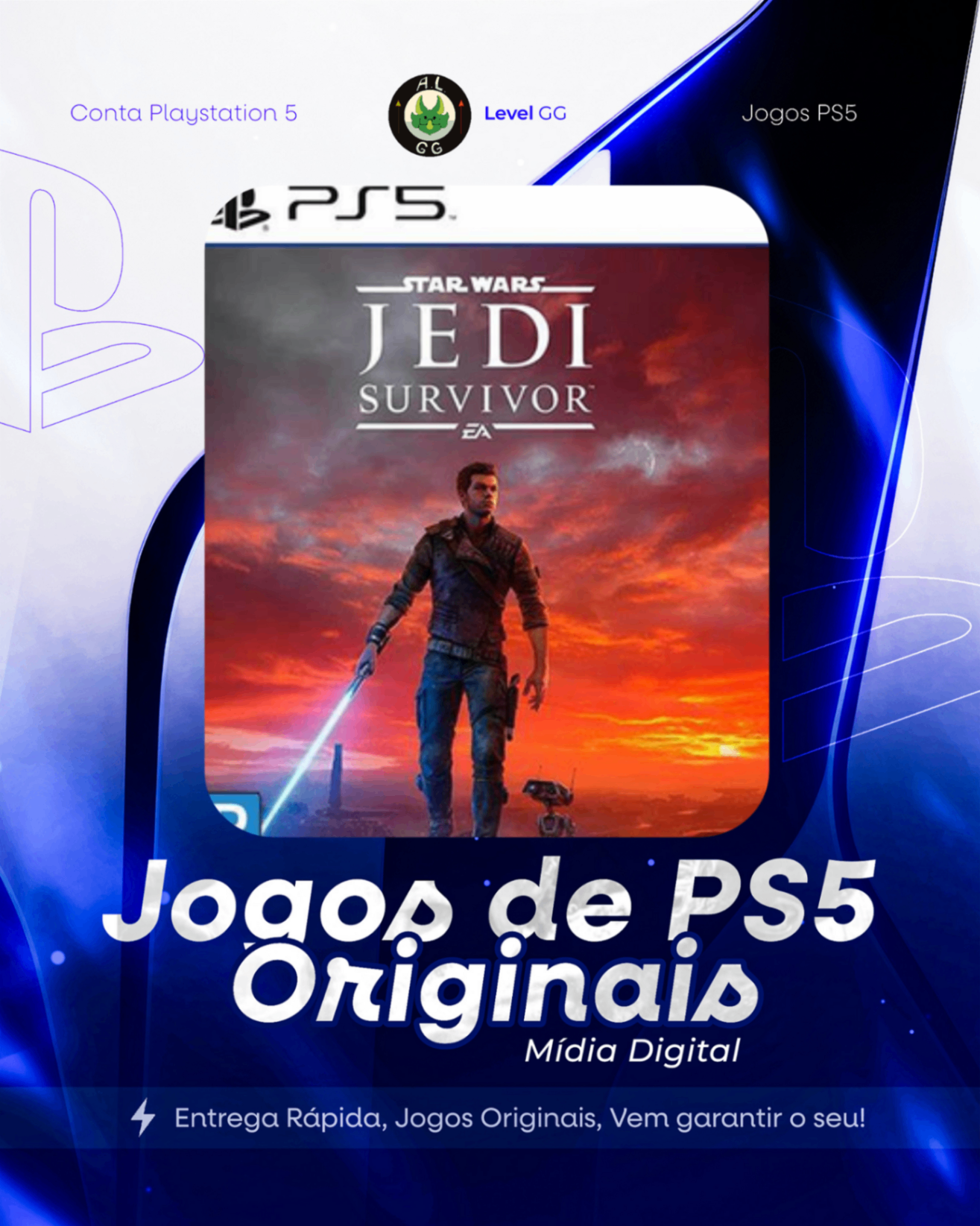 STAR WARS Jedi: Survivor - Ps5 Mídia Digital Primaria