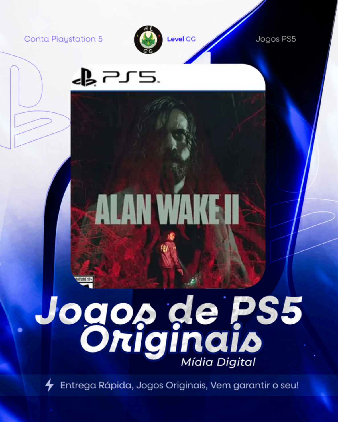 Alan Wake 2 - Ps5 Mídia Digital Primaria