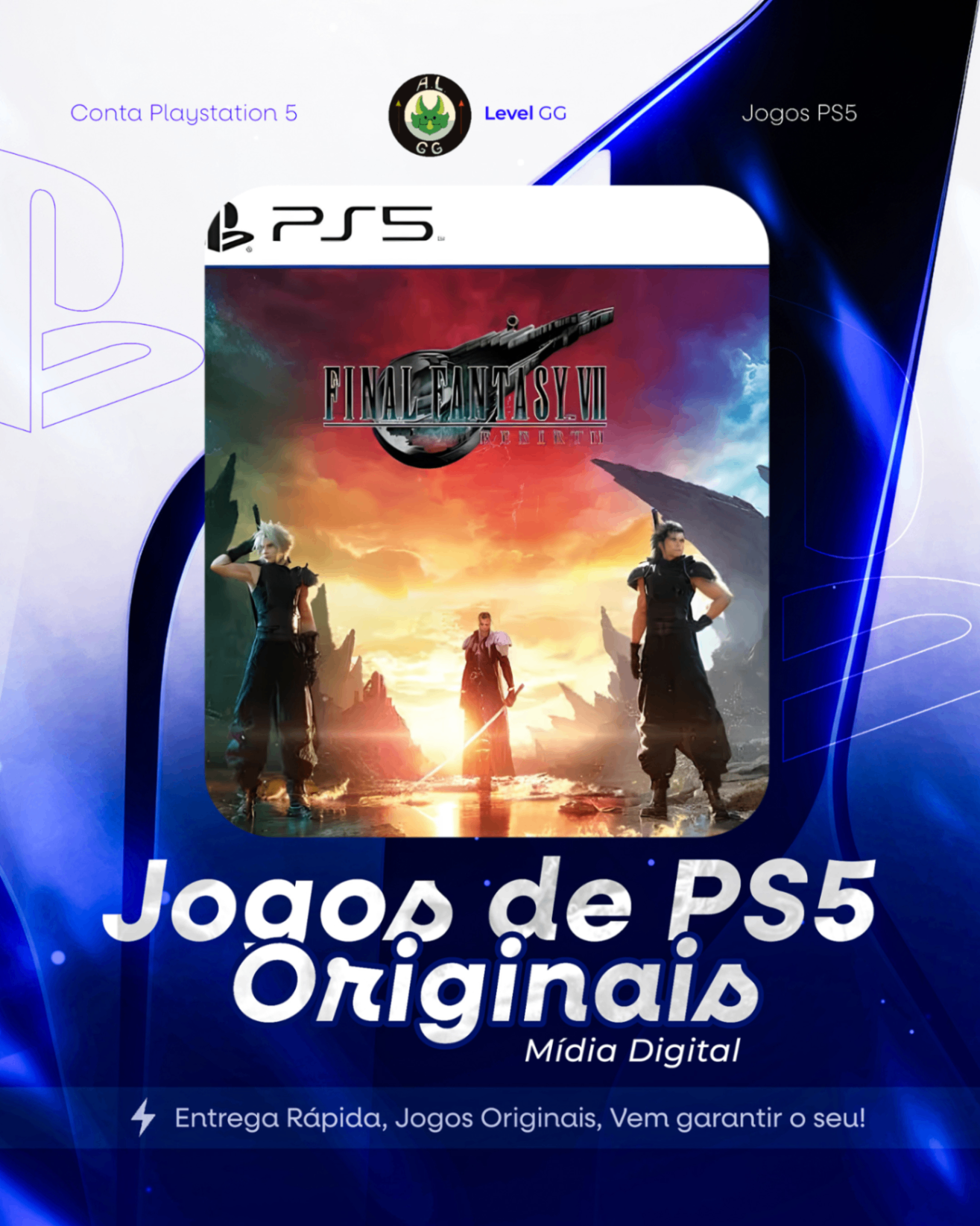 Final Fantasy VII Rebirth - Ps5 Mídia digital Primária