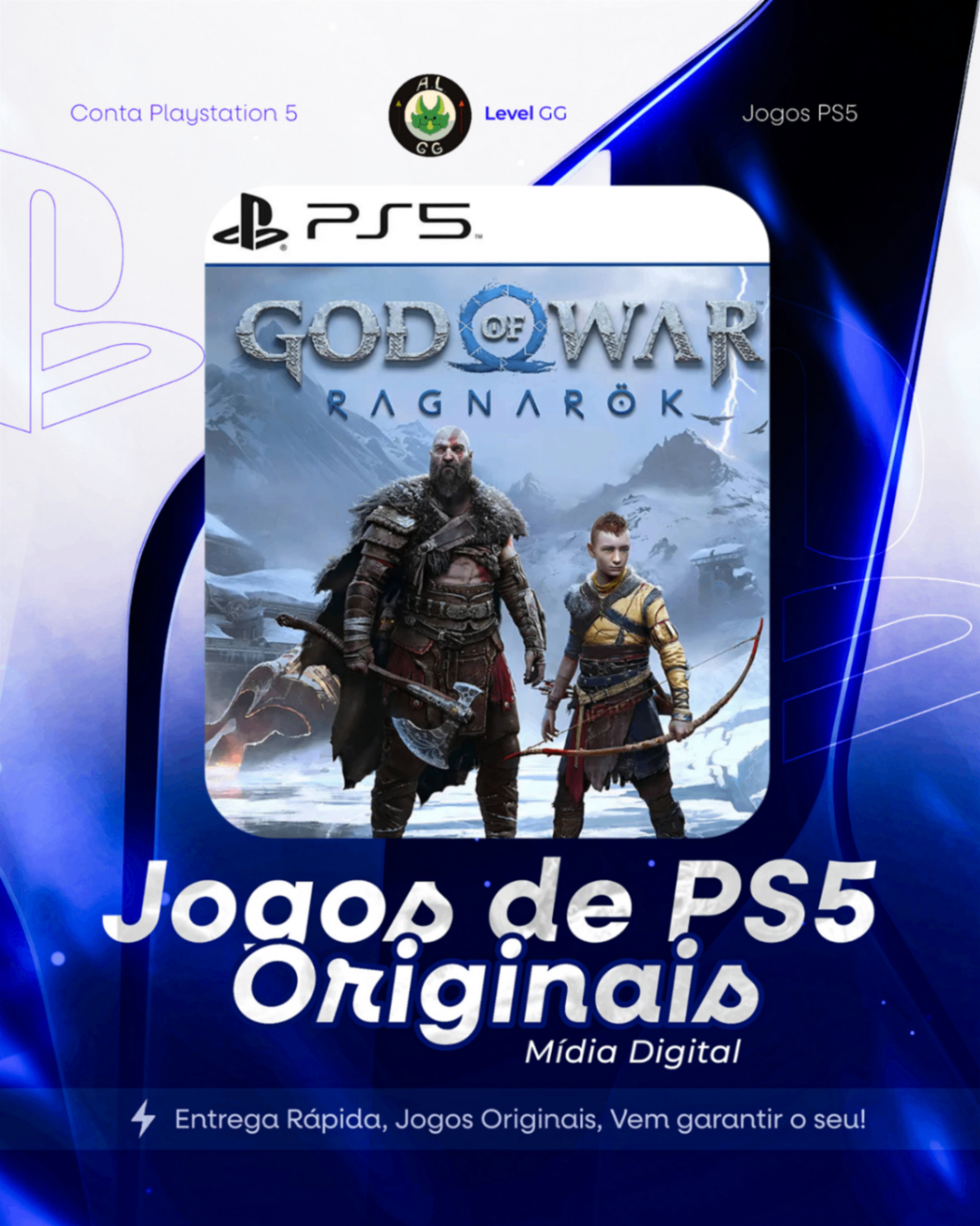 God of War Ragnarök - Ps5 Mídia digital Primária