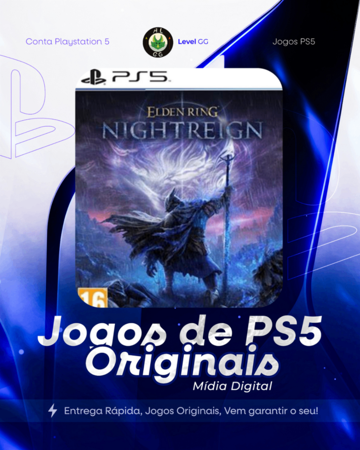 ELDEN RING NIGHTREIGN -Ps5 Mídia Digital Primaria