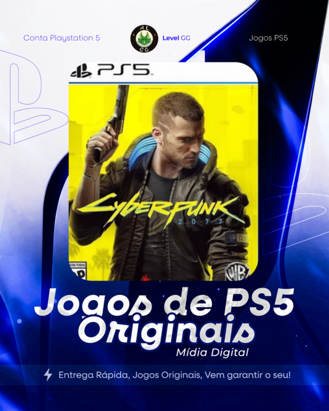 Cyberpunk 2077 - Ps5 Mídia Digital Primaria