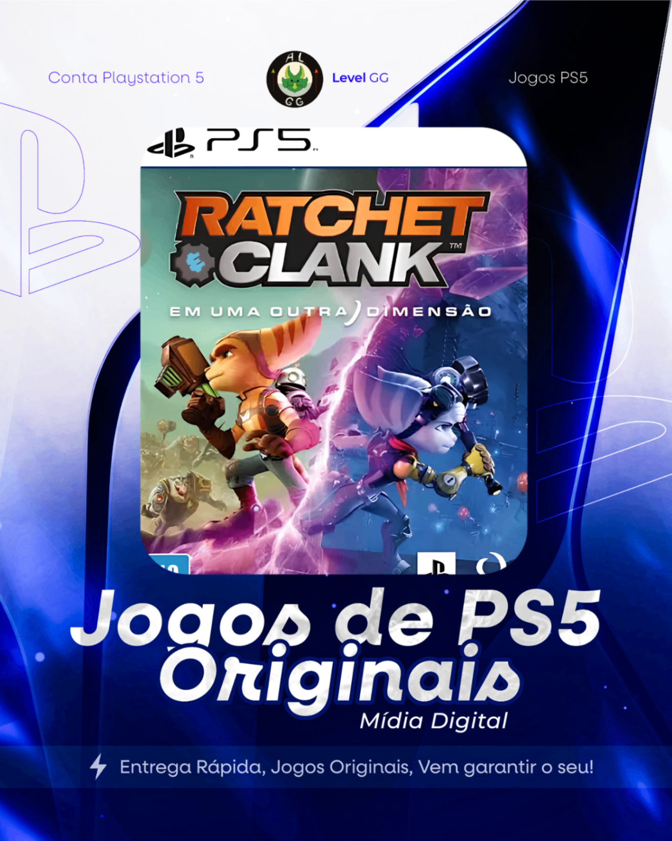 Ratchet & Clank: Em Uma Outra Dimensão - Ps5 Mídia digital Primária