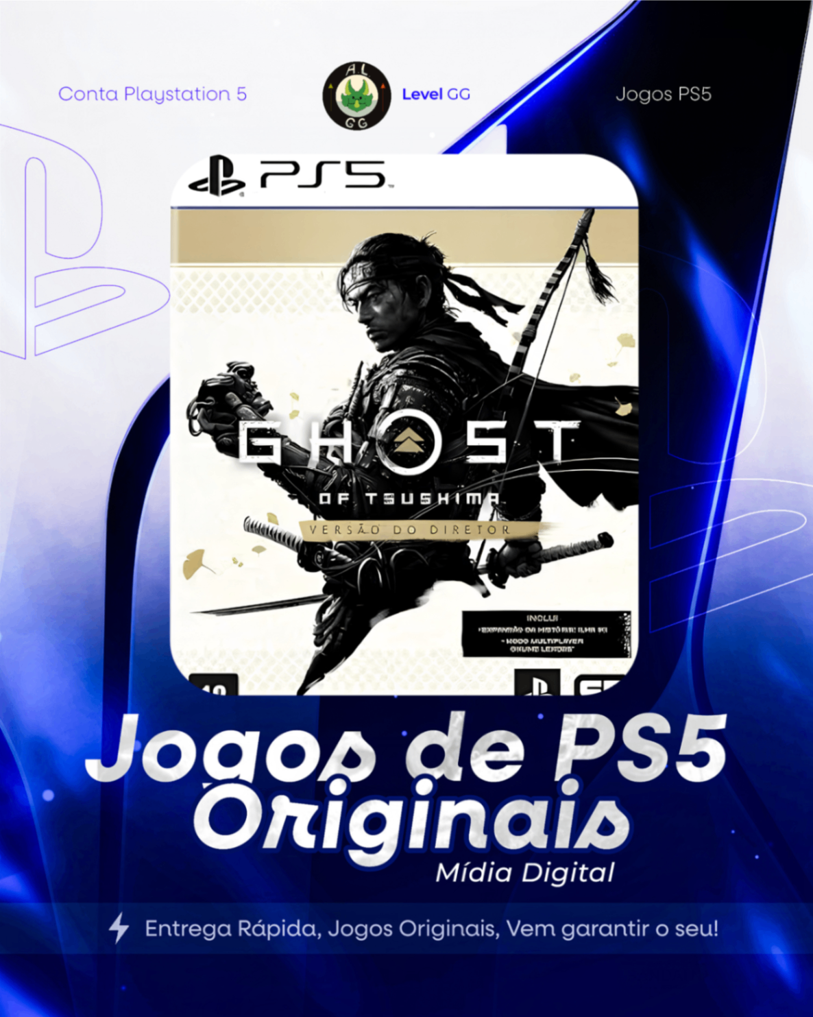 Ghost of Tsushima Versão Do Diretor - Ps5 Mídia digital Primária