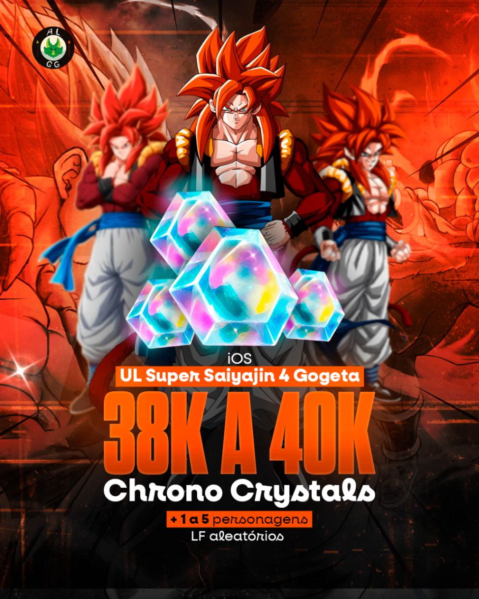 [IOS] CONTA SUPER SAIYAJIN 4 GOGETA + 38K A 40K DE CHRONO CRYSTALS + 1-5 LFS | DRAGON BALL LEGENDS