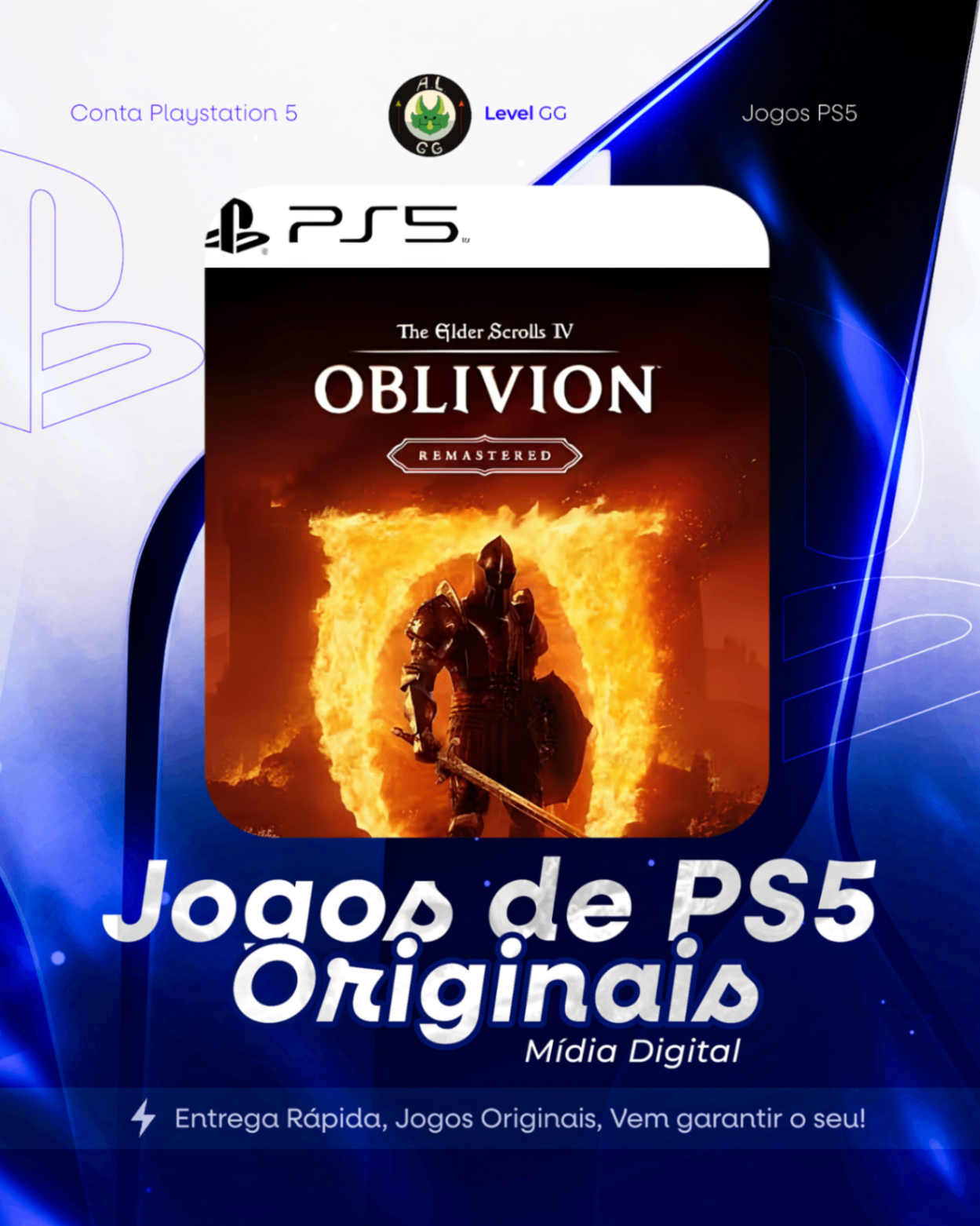 The Elder Scrolls IV: Oblivion Remastered - Ps5 Mídia digital Primária