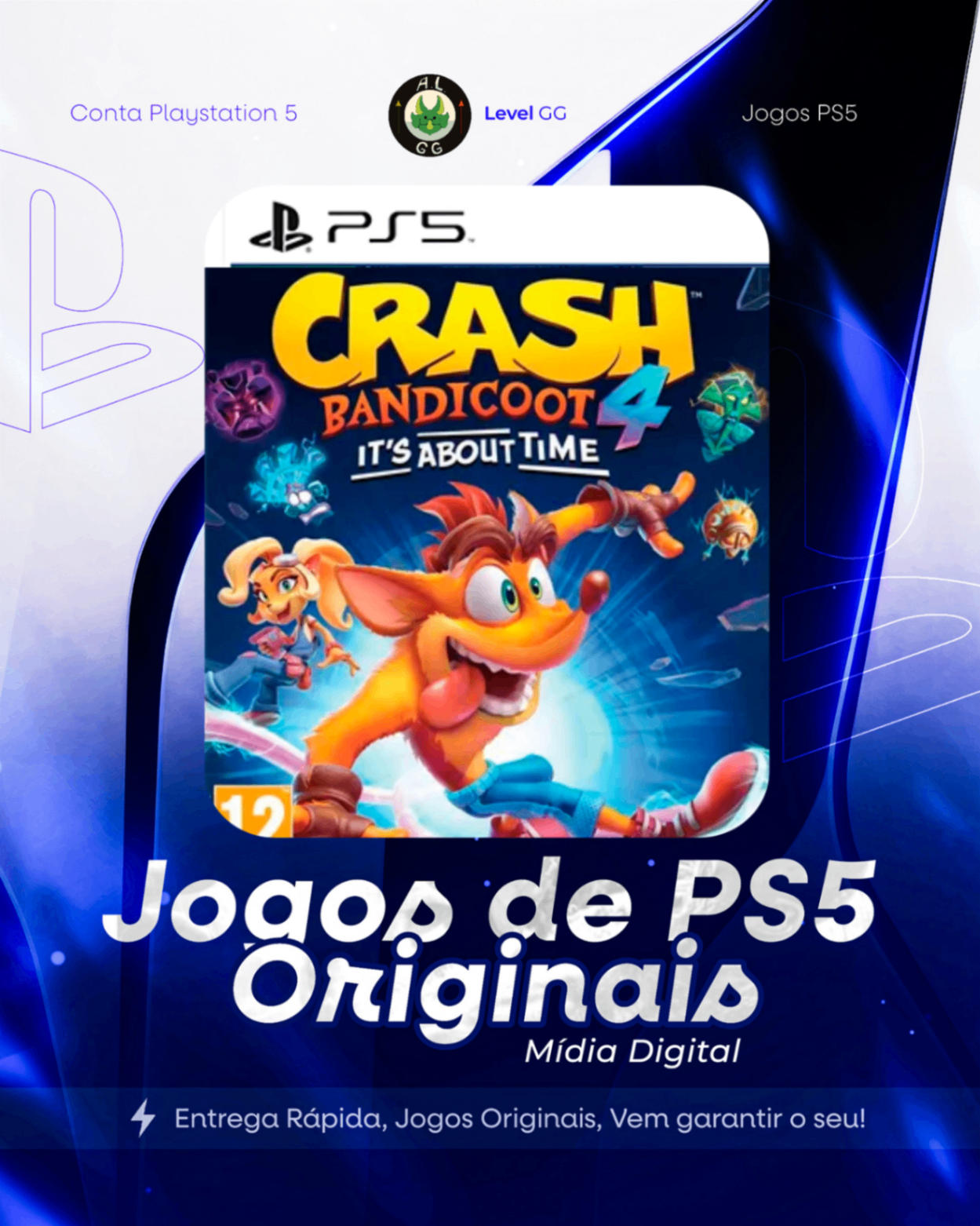 Crash Bandicoot™ 4: It's About Time - Ps5 Mídia Digital Primaria