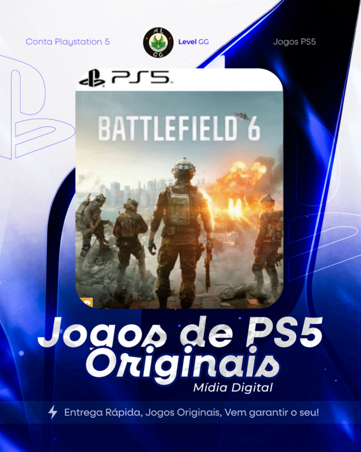 Battlefield 6 - Ps5 Mídia digital Primária