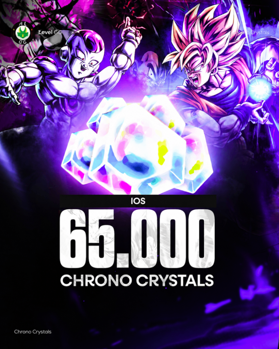[IOS] CONTA 65.000 CHRONO CRYSTALS + 0-5 LFS | DRAGON BALL LEGENDS