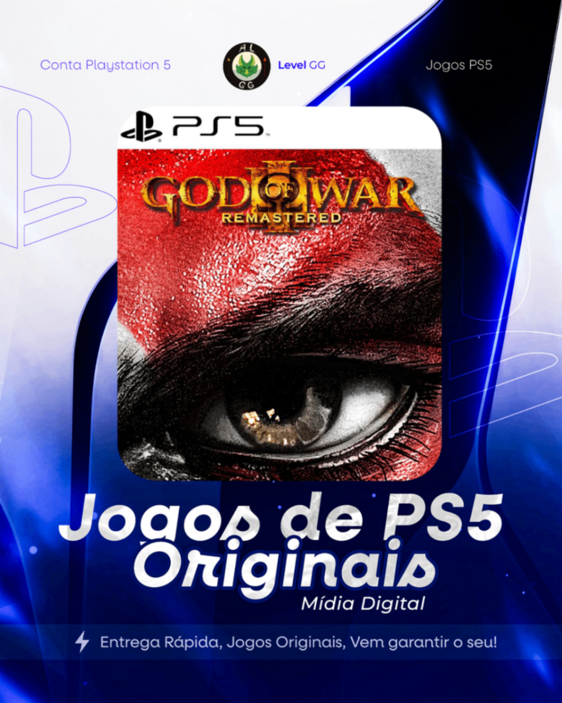 God of War III Remastered - Ps5 Midia Digital Primaria