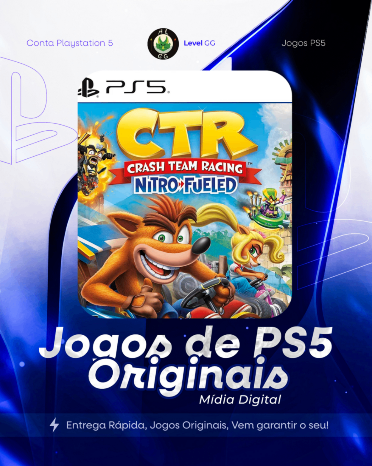 Crash™ Team Racing Nitro-Fueled Activision - Ps5 Mídia Digital Primaria
