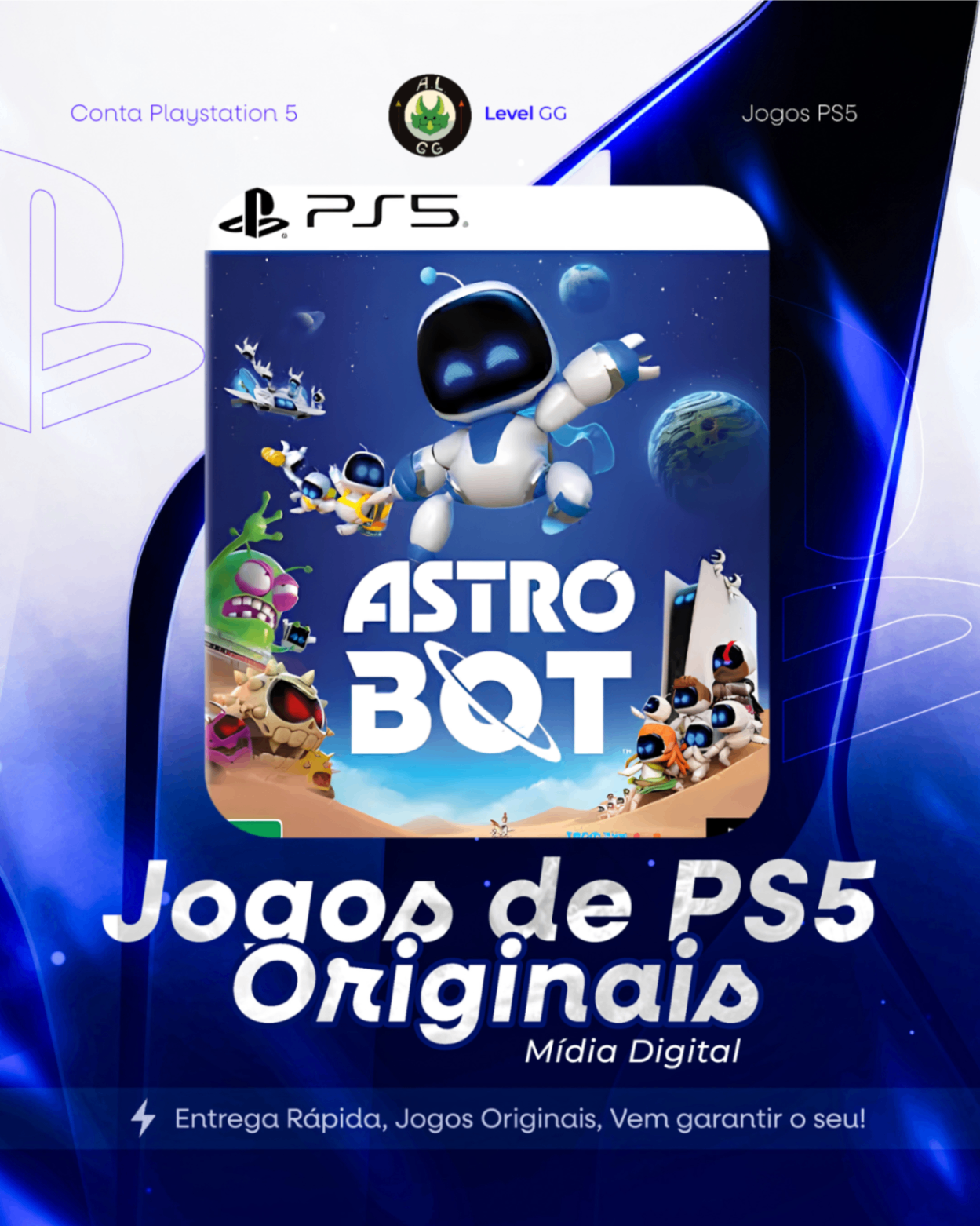 ASTRO BOT - Ps5 Mídia digital Primária