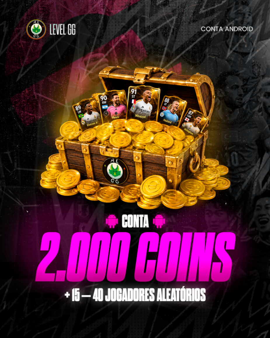 [ANDROID] CONTA 2.000 COINS + 15 – 40 JOGADORES ALEATÓRIOS
