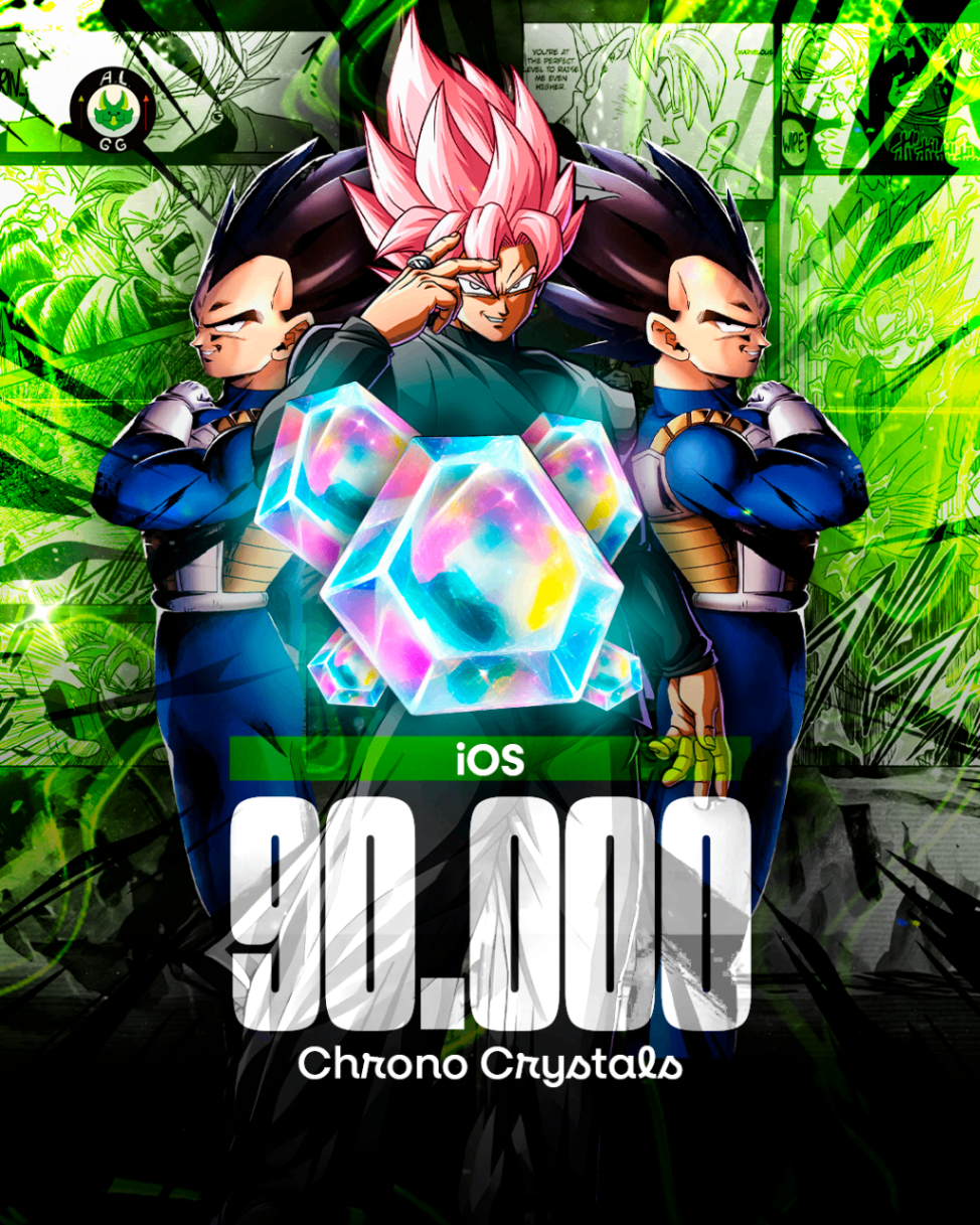 [IOS] CONTA 90.000 CHRONO CRYSTALS + 0-5 LFS | DRAGON BALL LEGENDS