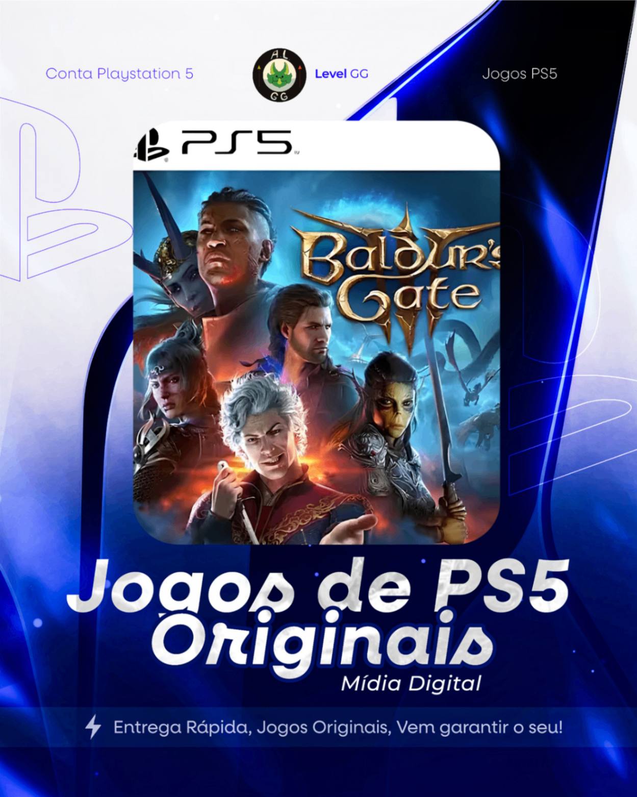 Baldur's Gate 3 -  Ps5 Mídia digital Primária